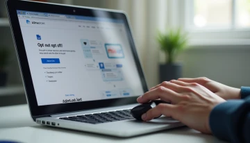A person removing their personal information from a data broker site